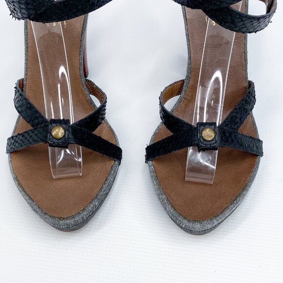 UGG Platform Gray Open Toe‎ Heels 8.5 - Picture 4 of 10
